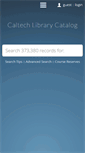 Mobile Screenshot of clas.caltech.edu