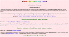 Desktop Screenshot of minerals.caltech.edu