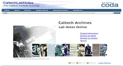 Desktop Screenshot of caltechln.library.caltech.edu
