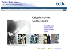 Tablet Screenshot of caltechln.library.caltech.edu