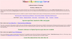 Desktop Screenshot of minerals.gps.caltech.edu