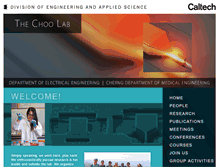 Tablet Screenshot of choolab.caltech.edu
