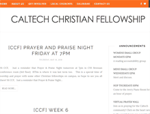 Tablet Screenshot of ccf.caltech.edu