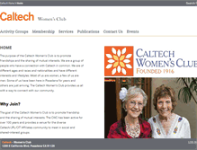 Tablet Screenshot of cwclub.caltech.edu