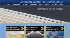 Desktop Screenshot of daraio.caltech.edu