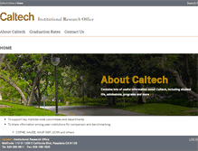 Tablet Screenshot of iro.caltech.edu
