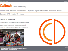 Tablet Screenshot of diversitycenter.caltech.edu