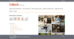 Desktop Screenshot of facilities.caltech.edu