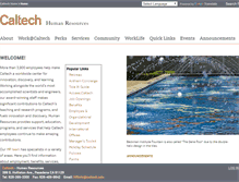Tablet Screenshot of hr.caltech.edu