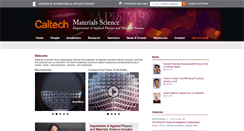 Desktop Screenshot of matsci.caltech.edu