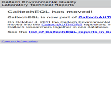 Tablet Screenshot of caltecheql.library.caltech.edu