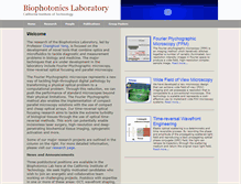 Tablet Screenshot of biophot.caltech.edu
