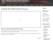 Tablet Screenshot of nanofab.caltech.edu