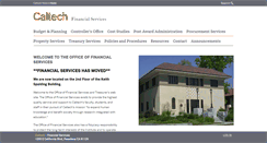 Desktop Screenshot of finance.caltech.edu