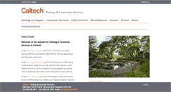 Desktop Screenshot of parking.caltech.edu