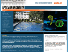 Tablet Screenshot of beckmaninstitute.caltech.edu