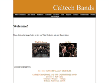 Tablet Screenshot of bands.caltech.edu