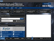 Tablet Screenshot of exoplanetarchive.ipac.caltech.edu