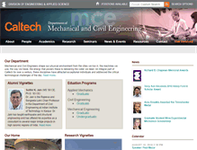 Tablet Screenshot of mce.caltech.edu