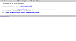 Desktop Screenshot of cacr.library.caltech.edu