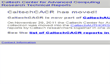 Tablet Screenshot of cacr.library.caltech.edu