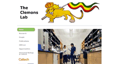 Desktop Screenshot of clemonslab.caltech.edu