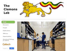 Tablet Screenshot of clemonslab.caltech.edu