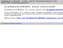 Tablet Screenshot of jsnc.library.caltech.edu
