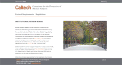 Desktop Screenshot of irb.caltech.edu