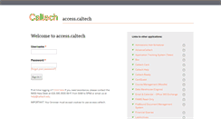 Desktop Screenshot of access.caltech.edu