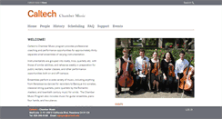 Desktop Screenshot of chambermusic.caltech.edu
