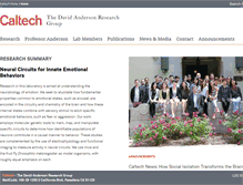 Tablet Screenshot of davidandersonlab.caltech.edu