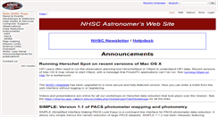 Desktop Screenshot of nhscsci.ipac.caltech.edu