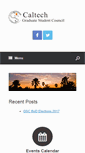 Mobile Screenshot of gsc.caltech.edu