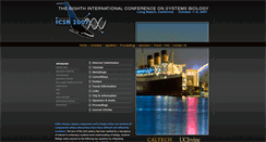 Desktop Screenshot of icsb07.caltech.edu