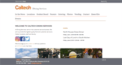 Desktop Screenshot of dining.caltech.edu