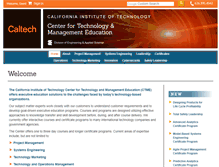 Tablet Screenshot of ctme.caltech.edu