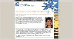 Desktop Screenshot of lemelson-prize.caltech.edu